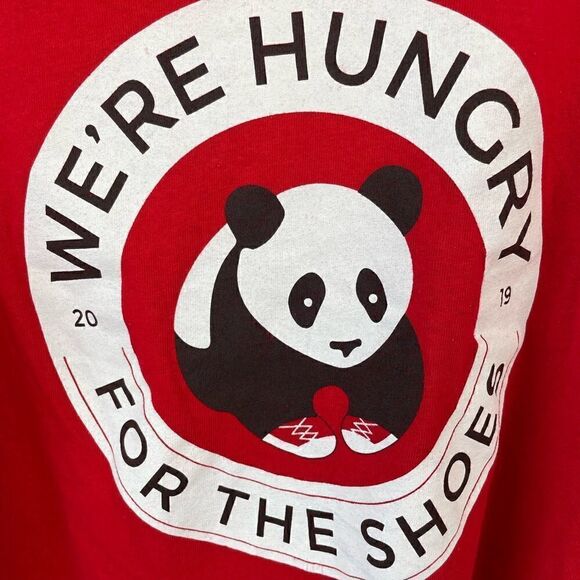 Panda We’re Hungry for the Shoes Long Sleeve T-Shirt EUC - Picture 3 of 5